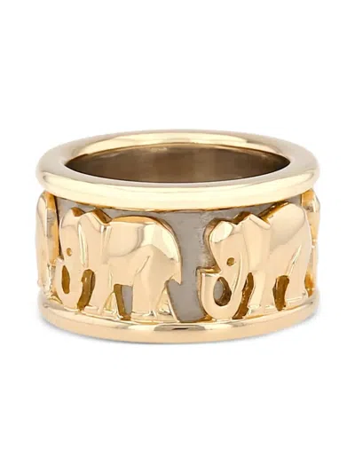 Pre-owned Cartier 18k Gold Sleeve Ring