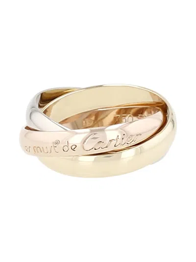 Pre-owned Cartier 18k Gold Trinity Les Must De  Ring