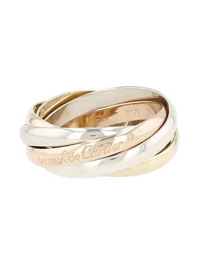 Pre-owned Cartier 18k Gold Trinity Semainier Ring