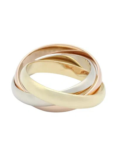 Pre-owned Cartier 18k Gold Trinity Three-band Gold Ring