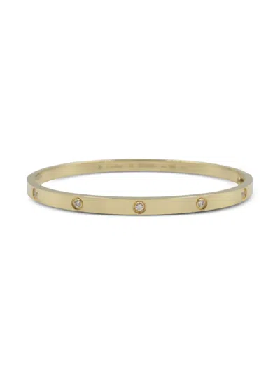 Pre-owned Cartier 2010s 18k Yellow Gold Love Breath Sm Diamond Ring