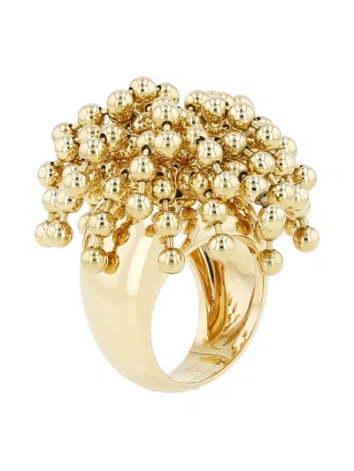 Pre-owned Cartier 18k Perruque Beaded Ring