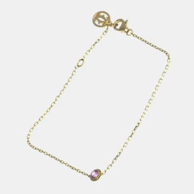 Pre-owned Cartier 18k Pink Gold D'amour Pink Sapphire Bracelet
