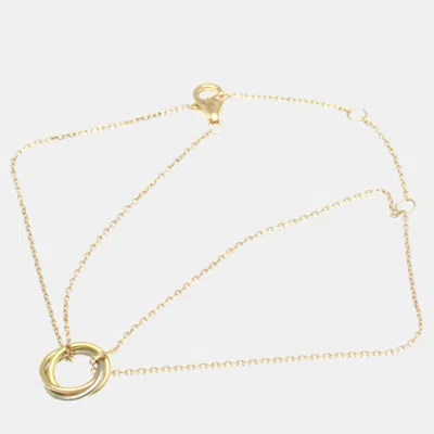 Pre-owned Cartier 18k Pink Yellow White Gold Trinity Bracelet