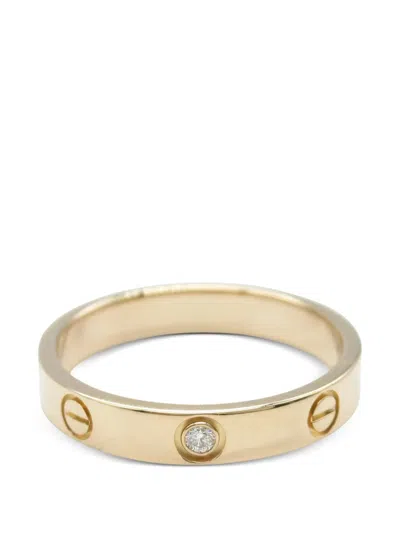 Pre-owned Cartier 18k Plated-gold Diamond Ring