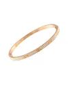 Cartier 18k Rose Gold 0.95 Ct. Tw. Diamond Bracelet (authentic Pre-loved) In Gold