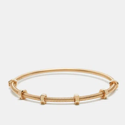 Pre-owned Cartier 18k Rose Gold Bracelet Size 20