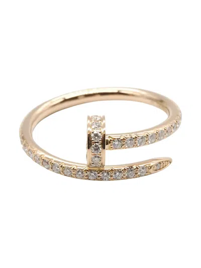 Pre-owned Cartier 18k Rose Gold Diamond Ring