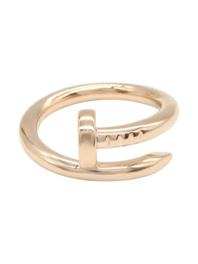Pre-owned Cartier 18k Rose Gold Justo Ann Kurling Ring
