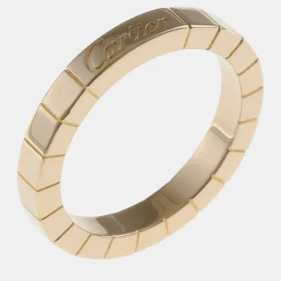 Pre-owned Cartier 18k Rose Gold Lanieres Band Ring Eu 53