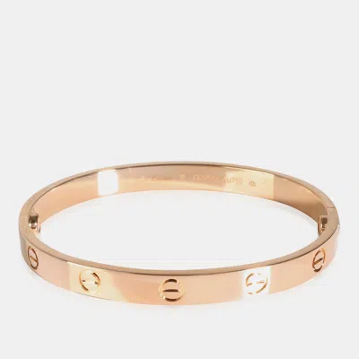 Pre-owned Cartier 18k Rose Gold Love Bracelet