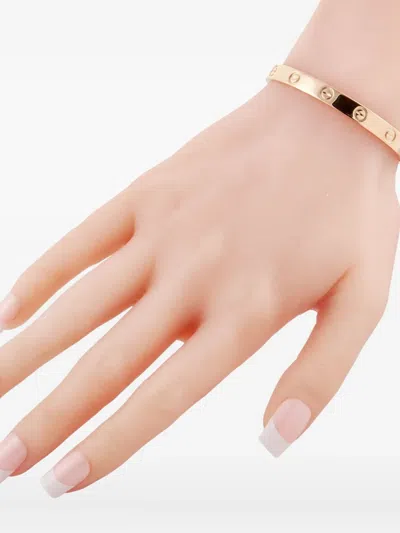 Pre-owned Cartier 18k Rose Gold Love Bracelet In Pink