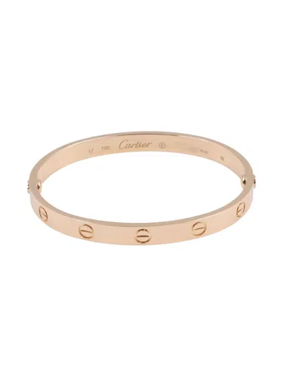 Pre-owned Cartier 18k Rose Gold Love Breath Bracelet