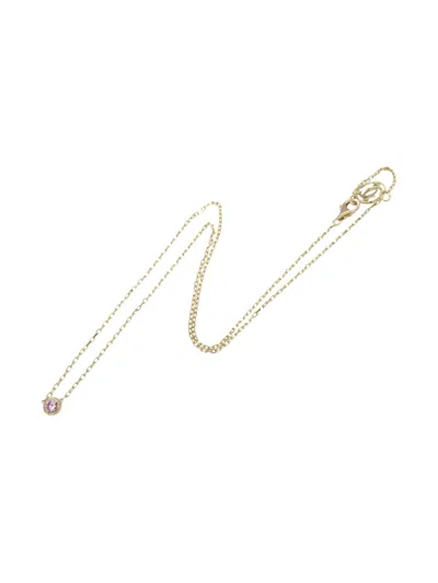 Pre-owned Cartier 18k Rose Gold Pink Sapphire Necklace