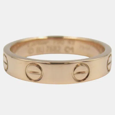 Pre-owned Cartier 18k Rose Gold Small Love Ring