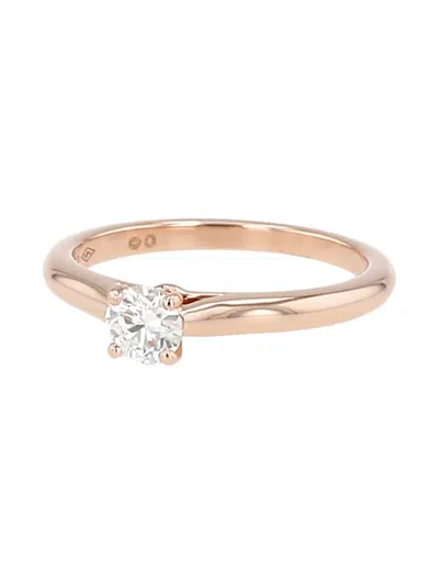 Pre-owned Cartier 18k Solitaire 1985 Diamond Ring