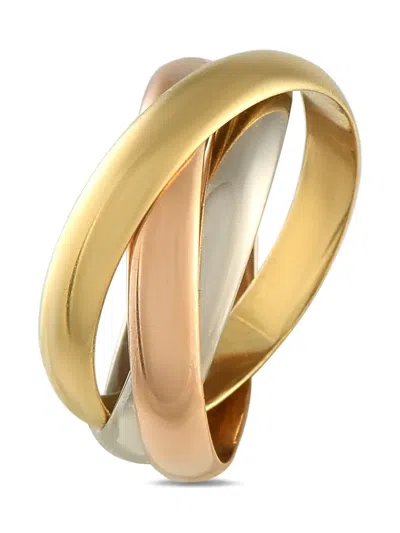 Pre-owned Cartier 18k Tri-gold Trinity Ring