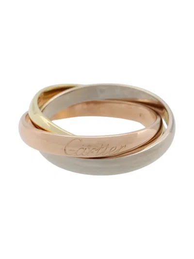 Pre-owned Cartier 18k Tri-gold Trinity Ring