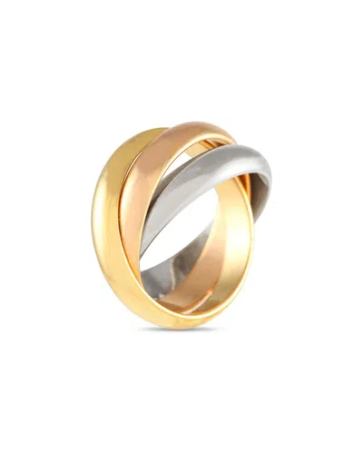 Cartier 18k Tri-tone Trinity Ring (authentic ) In Gold