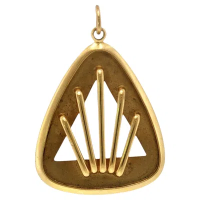 Pre-owned Cartier 18k Vintage Pendant Necklace Yellow Gold Circa 1970
