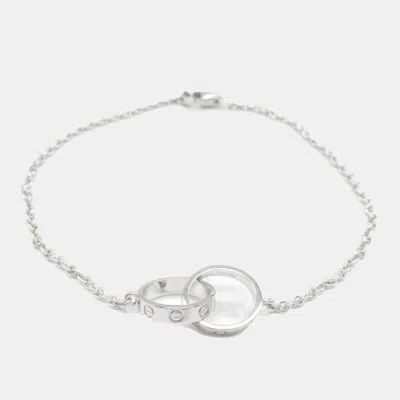 Pre-owned Cartier 18k White Gold Baby Love Bracelet