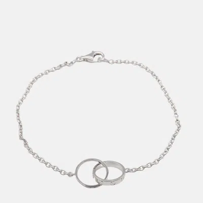Pre-owned Cartier 18k White Gold Baby Love Bracelet