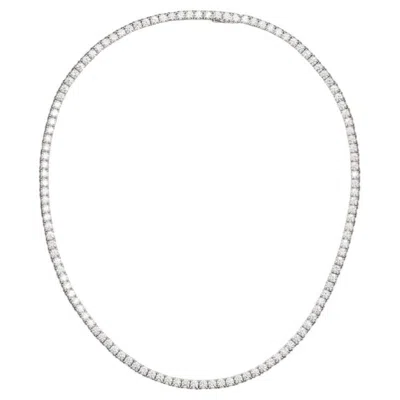 Pre-owned Cartier 18k White Gold Essential Lines Necklace With 14.54ct Diamonds