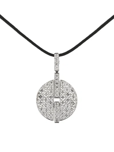 Pre-owned Cartier 18k White Gold Himalia Diamond Pendant
