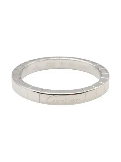Pre-owned Cartier 18k White Gold Raniere Ring In Silver
