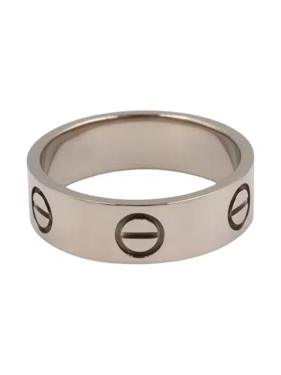 Pre-owned Cartier 18k White Gold Ring In Silver