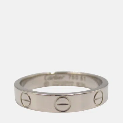 Pre-owned Cartier 18k White Gold Small Love Ring