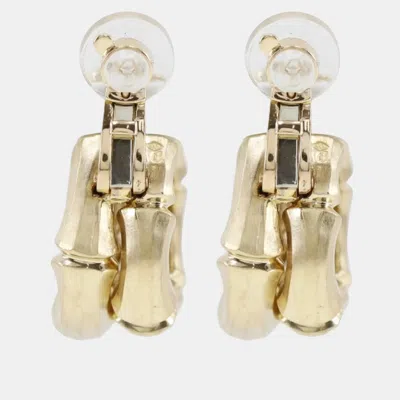 Pre-owned Cartier 18k Yellow Gold Bamboo Earrings