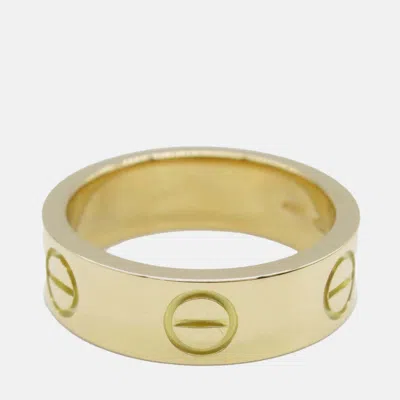 Pre-owned Cartier 18k Yellow Gold Classic Love Ring