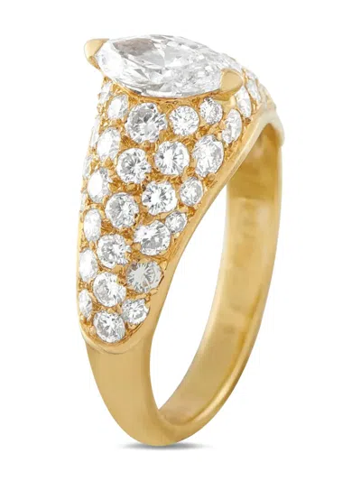 Pre-owned Cartier 18k Yellow Gold Diamond Engagement Ring