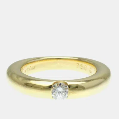Pre-owned Cartier 18k Yellow Gold Ellipse Ring Eu 51