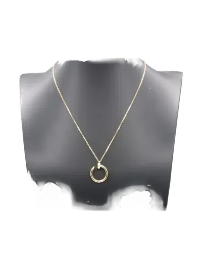 Pre-owned Cartier 18k Yellow Gold Juste Un Clou Diamond Necklace