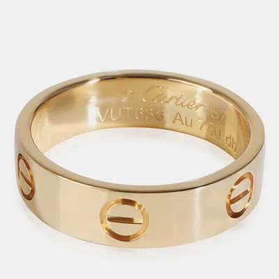 Pre-owned Cartier 18k Yellow Gold Love Band Ring