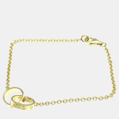 Pre-owned Cartier 18k Yellow Gold Love Chain Bracelet