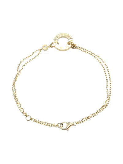 Pre-owned Cartier 18k Yellow Gold Love Circle Diamond Bracelet