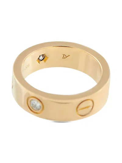 Pre-owned Cartier 18k Yellow Gold Love Diamond Ring