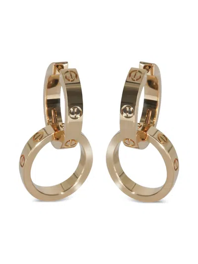 Pre-owned Cartier 18k Yellow Gold Love Earrings