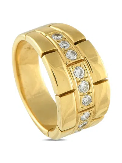 Pre-owned Cartier 18k Yellow Gold Maillon Diamond Ring