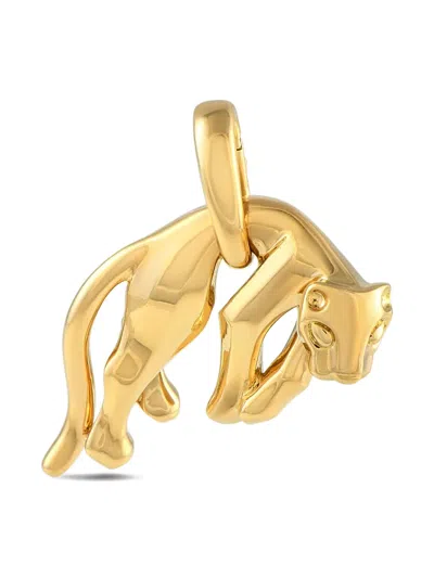 Pre-owned Cartier 18k Yellow Gold Panther Pendant