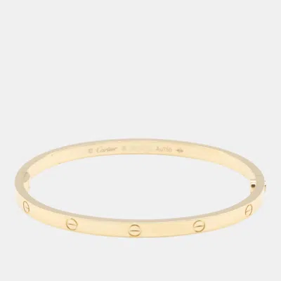 Pre-owned Cartier 18k Yellow Gold Small Love Bracelet