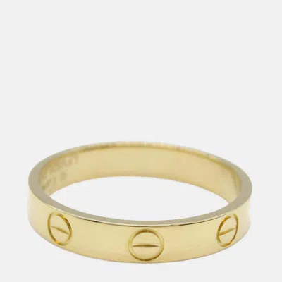 Pre-owned Cartier 18k Yellow Gold Small Love Ring