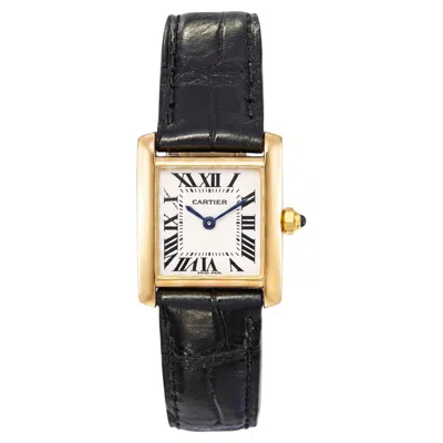 Pre-owned Cartier 18k Yellow Gold Tank Francaise Womens Watch Ref. 2385