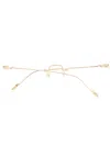 Cartier 18kt Gold Square-frame Glasses In Neutrals
