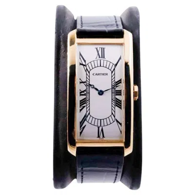 Pre-owned Cartier 18kt. Gold Grand Tank Art Deco With Original Dial And Paper's, 1960's In Multi