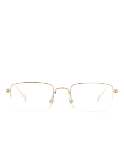 Cartier 18kt Gold Rectangular-frame Glasses