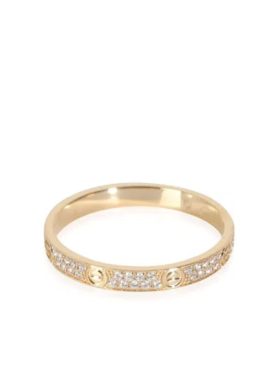 Pre-owned Cartier 18kt Rose Gold Love Ring In 粉色